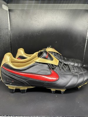 Nike Air Zoom Tiempo Legend II FG Elite Black Red Gold  Cleats Sz 10
