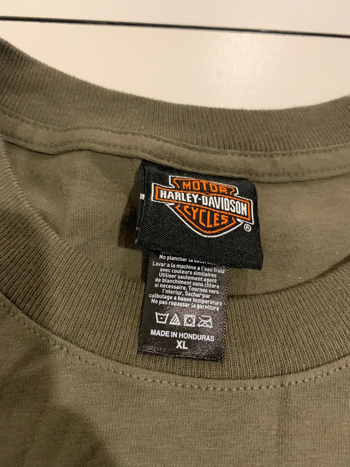 Harley-Davidson Shirt XL Green Milwaukee Eight Snake Engine Biker Xtreme Retro