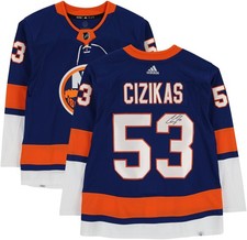 Casey Cizikas New York Islanders Signed Adidas Blue Jersey