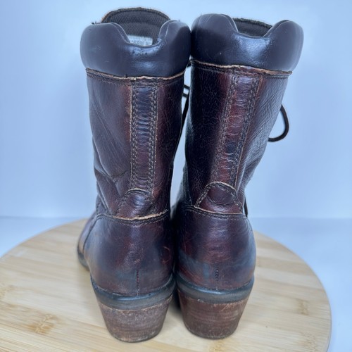 Double H Aberdeen Packer Full Grain Brown Leather Western Boots DH058B Size 7.5 - Picture 8 of 10