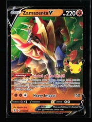 Zamazenta V 018/025 Celebrations Holo Ultra Rare