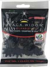 18 Softspikes BLACK WIDOW Fast Twist 3.0 Tour Lock Golf Cleats Spikes