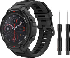 Watch Band Compatible with Amazfit T-Rex/T-Rex Pro Smartwatch, Soft Silicone Rep