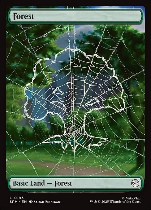 Forest (0193) x1 1x FOIL Marvel's Spider-Man SPM NM MTG