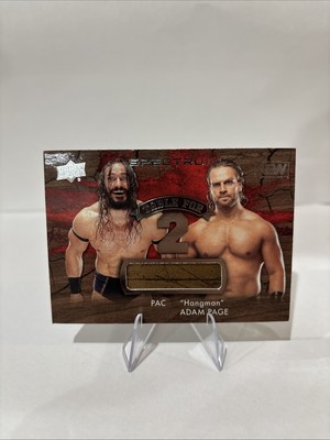 2021 Upper Deck AEW Spectrum - Table for 2 Adam Page, Pac #T2-1 Relics (MEM, RC)