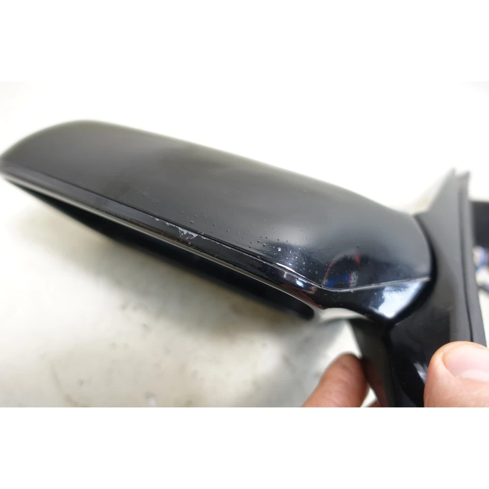 84-91 BMW E30 3-Series Par de Espelho Lateral Alimentado Preto Jato Esquerda Direita Fabricante de Equipamento Original - Imagem 3 de 4