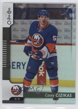 2017-18 O-Pee-Chee Black Rainbow Foil 24/100 Casey Cizikas #371 e6j