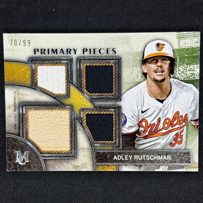 Topps 2025 Museum Collection Adley Rutschman Orioles Quad Relic #SPPQ-ARU /99