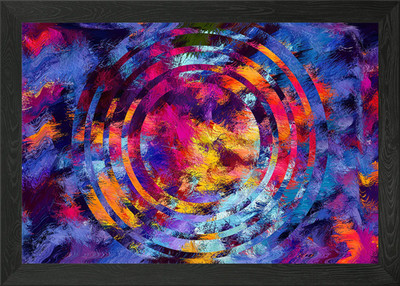 Abstrakte geometrische Kunst gerahmtes Wandbild Poster Leinwanddruck Bild