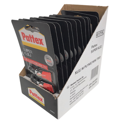 Sekundenkleber Pattex MiniTrio flüssig 36 x 1g füllt kleine Risse & Spalten