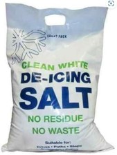 High Purity White Rock Salt 10kg – Fast Ice and Snow Melt for Driveways & Paths
