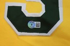 JOSE CANSECO Autographed OAKLAND A's Baseball Jersey Beckett COA RETRO YELLOW As — photo 4