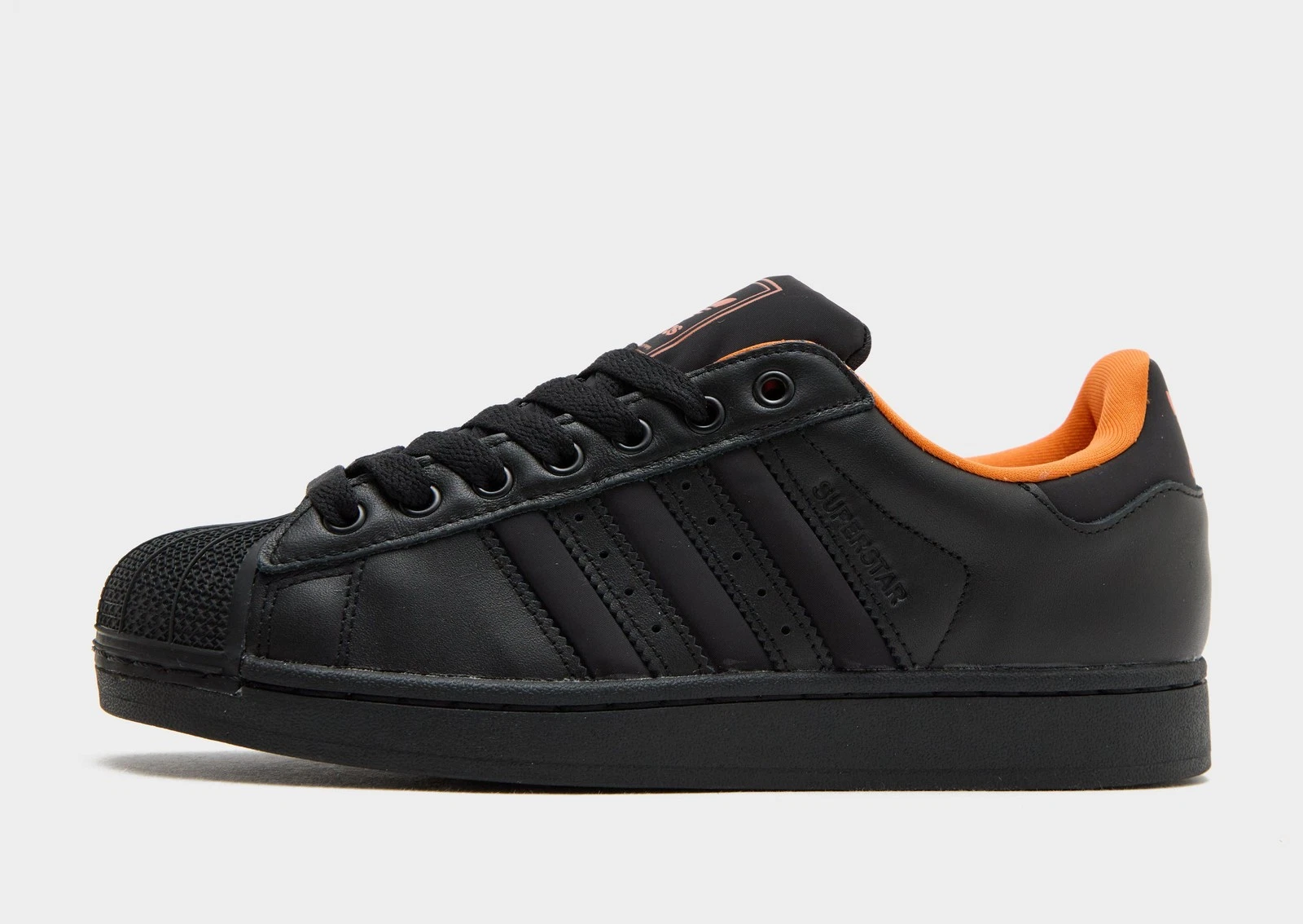 Authentic Adidas Originals SUPERSTAR II ® ( Men Sizes UK 6 - 11 ) Black / Orange