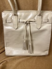 Borsa a tracolla Michael Rome For M. pregiata vera pelle crema avorio borsetta