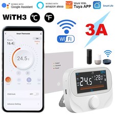 APP Remote Wifi Smart Wireless Programmable Room Thermostat ℃ / ℉ w/ RF Receiver