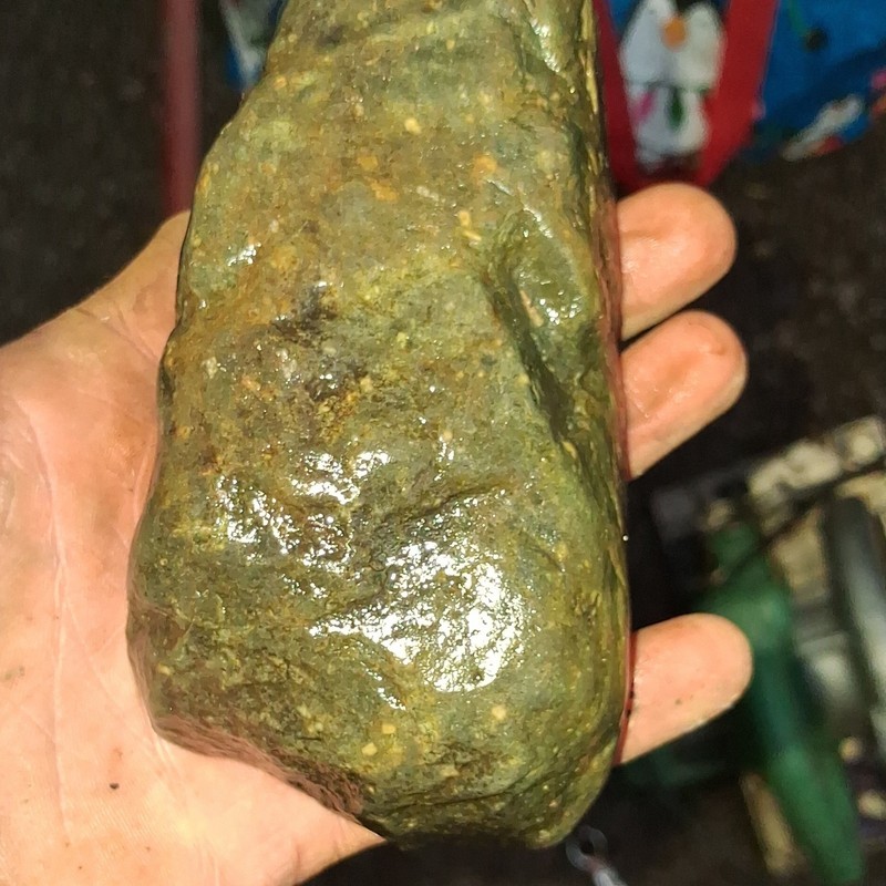Green Rough Rock Mineral Specimen - Natural Unpolished Stone