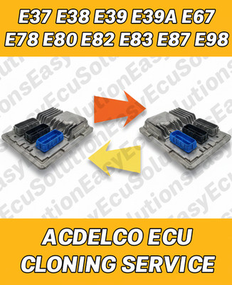   VAUXHALL ECU ACDELCO E37 E38 E39 E67 E78 E80 E82 E83 E87 E98 CLONING SERVICE