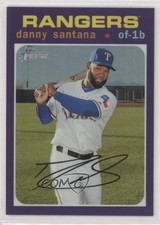 2020 Topps Heritage Hot Box Chrome Purple Refractor Danny Santana #THC-175 1u6