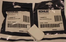 Kohler 1100507-0 - Toilet Seat Replacement Parts, Hinge Covers, White - Lot of 2