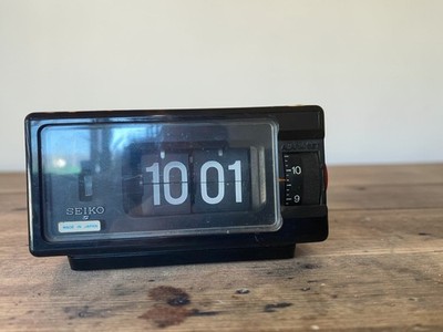 Vintage Seiko DP690T Flip Alarm Clock Space Age Retro Japan working
