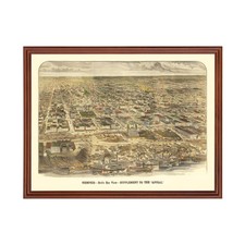 Old Map of Memphis, TN 1885 - Vintage Memphis Tennessee Art