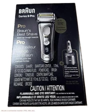 Braun Series 9-9477cc Pro Men's Rechargeable Wet & Dry Electric Foil Shaver
