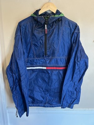 Tommy Hilfiger 90s Anorak Jacket Multicolor Medium Outerwear Clothing Vintage