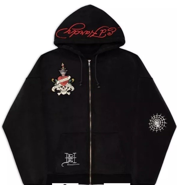Unknown London x Ed hardy Washed Snake Zip Hoodie L - Brand Unknown London x Ed hardy Washed Snake Zip Hoodie L - Brand