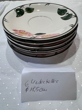 Villeroy & Boch Wildrose 6 Unterteller für Suppentassen, gebraucht,guter Zustand