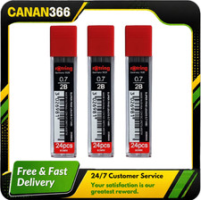 0.7Mm 2B Pencil Lead Refills for Mechanical Pencils, 72 Leads in Total, 3 Tubes