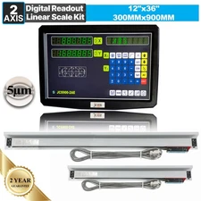 12" 36" Linear Scale Digital Readout 2Axis DRO Display Bridgeport 9X42 Table,US