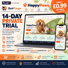 SellForge Happy Paws Ecommerce Platform - 14-Day Private Trial &pound;0.99