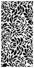 Really Great Stencils, Floral Swirl Pattern Stencil, 4.7x9.5", Flower Petals