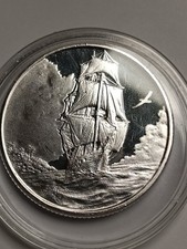 Silberm&uuml;nze &bdquo;Segelschiff&ldquo; &ndash; Ascension Island 2025 | 5 Unzen  Sammlung