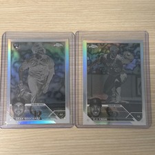 2023 Topps Chrome Negative Refractor Lot (2) Rockies CJ Cron Sean Bouchard