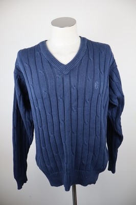 CONTE OF FLORENCE HERREN PULLOVER SHIRT GR L MAN SWEATER VINTAGE CASUAL BAUMWOLLE