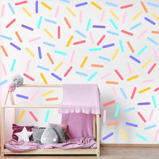 300 Pcs Confetti Wall Decals - Peel and Stick Sprinkle Vinyl Stickers for Kids B