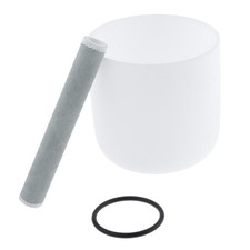 Singing Bowl Tibet Note for 6 Inches White