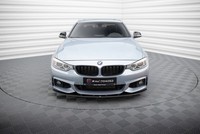 Street Pro Front Ansatz FüR FüR BMW 4Er Coupe M-Paket F32 Frontspoiler Schwarz