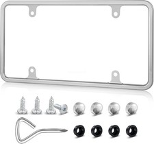 Stainless Steel License Plate Frame Holder For Toyota Tundra Camry Highlander