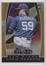 2019 Panini Chronicles Titan Neon Orange Prizm 8/17 Chris Paddack #7 5l1
