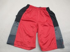 Jordan Size L 152-158cm Boys Red Pockets Elastic Waist Athletic Logo Shorts 318
