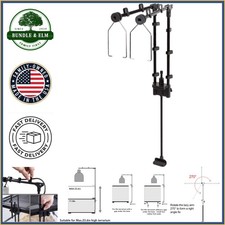 Dual Lamp Hanger Holder for Reptile Glass Terrarium with Adjustable Height