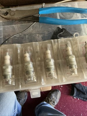 Champion J-8J Spark Plugs, Antique,