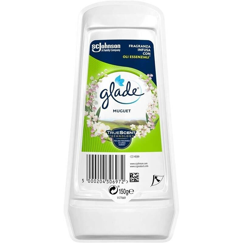 Glade Deodorante Ambiente Gel 150gr Mughetto - Stock 12 Pezzi