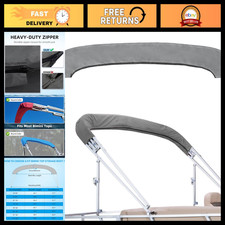 Waterproof Bimini Top Storage Boot Cover - UV Protection, Fits 3-4 Bow Tops