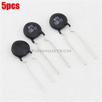 5Pcs Ntc 10D-11 10 Ohm B 2800K 3A 5% Thermistor Temperature Sensor New Ic sm *hh