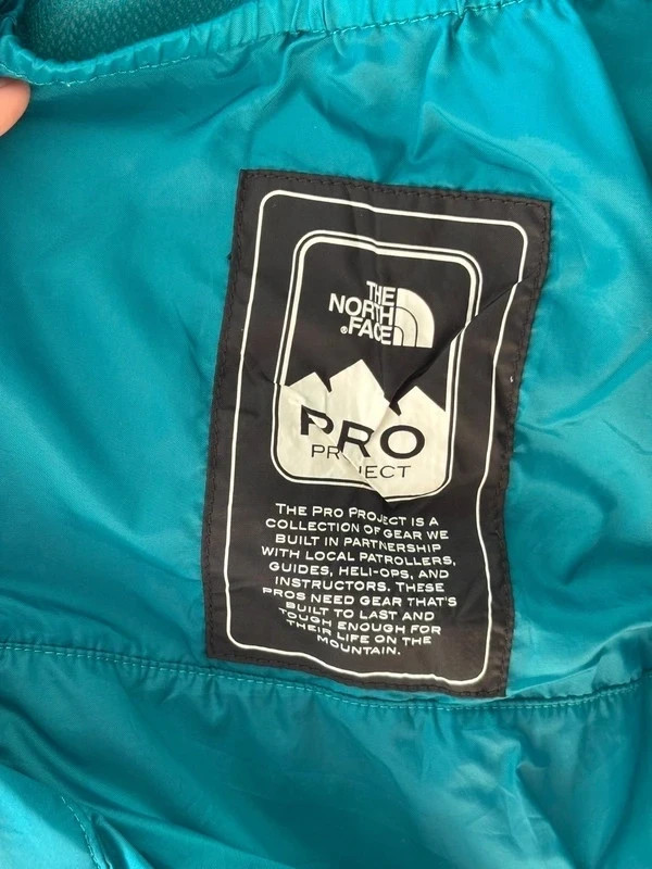 North Face Women's XL Black DryVent Hooded Jacket with Teal Accents image 5