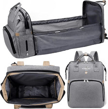 Premium Diaper Bag with Changing Station Baby Essentials Travel Backpack for Bab