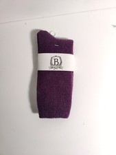 b studio -women's socks - purple- Cashmere Blend - Made in USA **M5** (Canadian Pre-Owned)